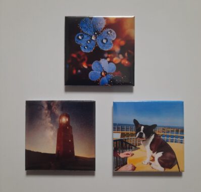 Bmagnets set van 3 gepersonaliseerde fotomagneten met eigen foto's. Uw mooiste herinneringen