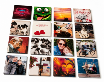 Fotomagneten bestellen als uniek cadeau of kado om je mooiste herinneringen vast te leggen. fotomagneet met dieren of eigen foto