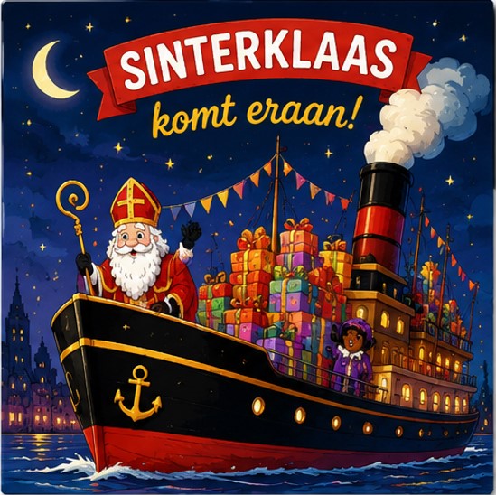 Sinterklaas Aftelkalender 2026 met 6 Magneten – Van Sint & Piet - Afbeelding 4