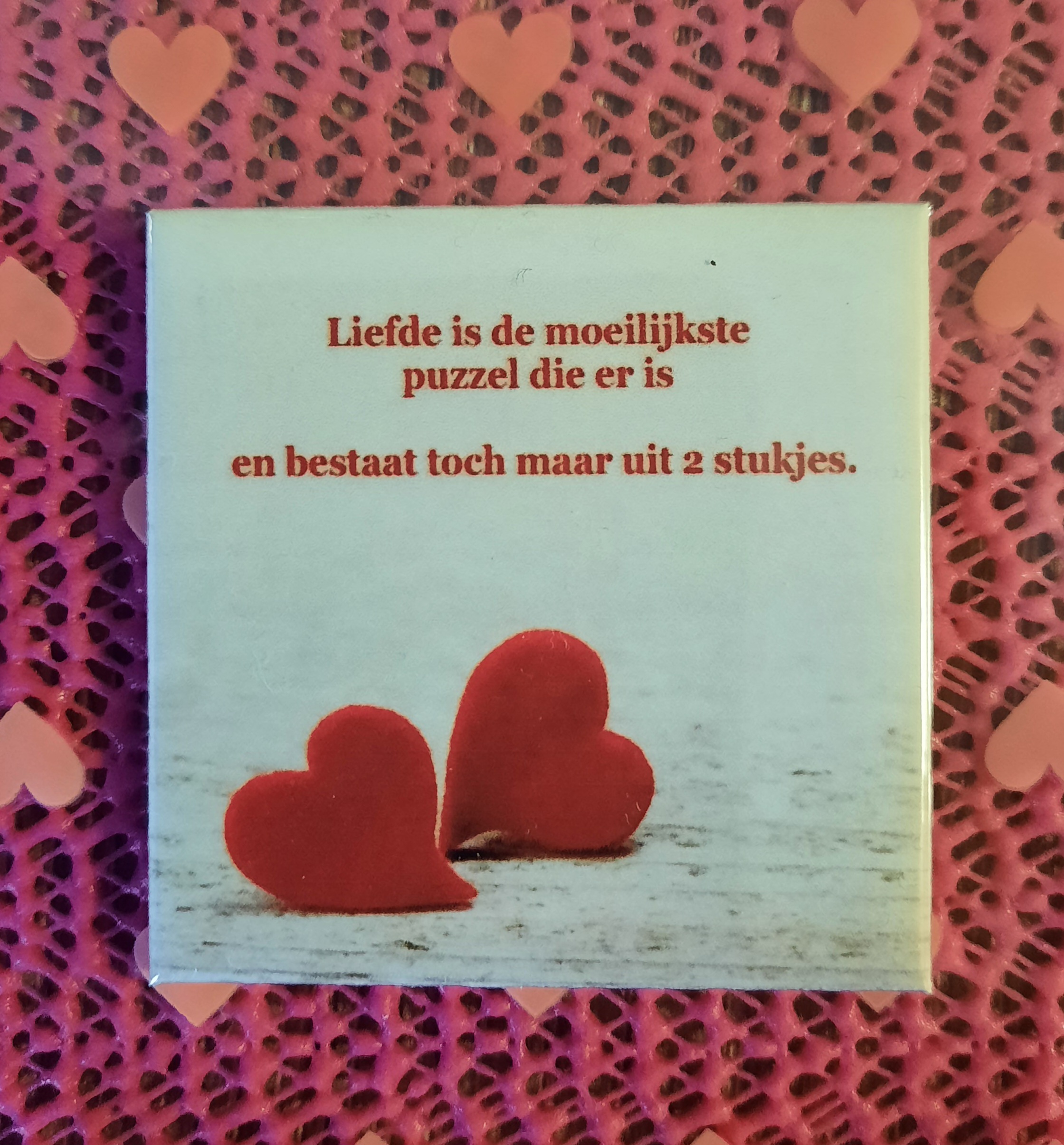 Valentijn fotomagneet Love, liefde, Valentijnsdag cadeau - Afbeelding 3