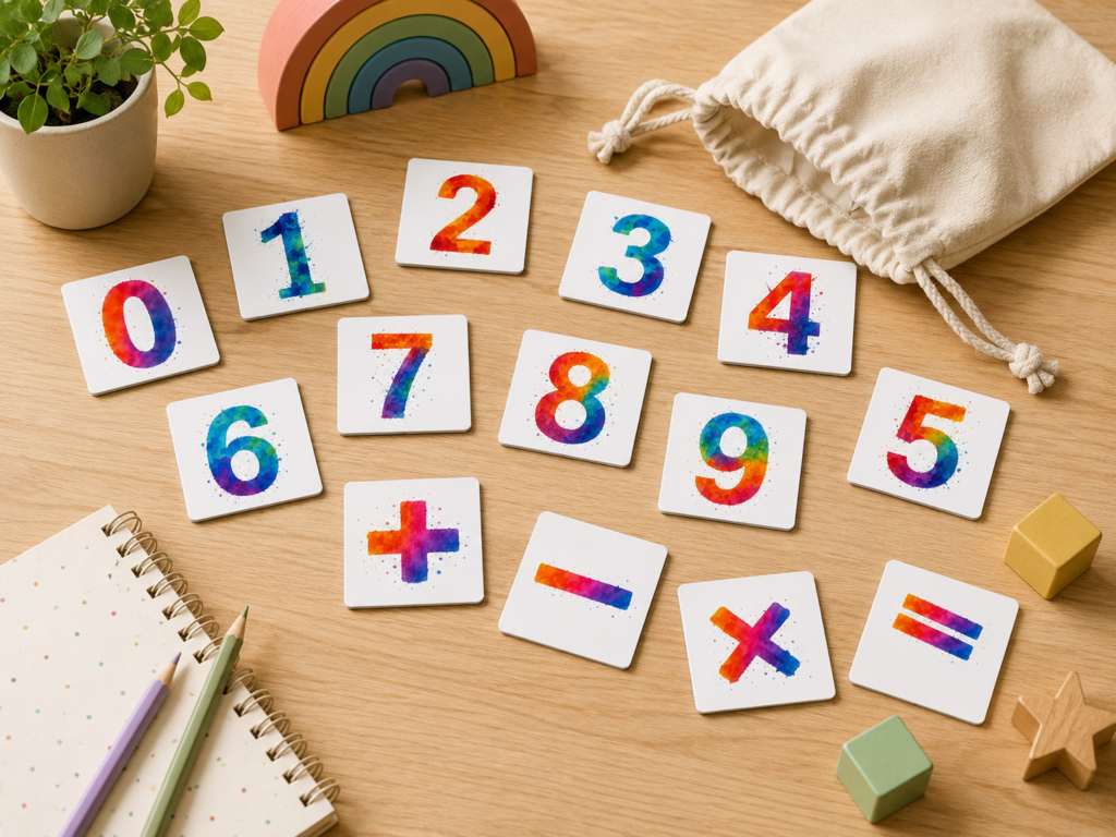 Educatieve cijfers die magnetisch zijn