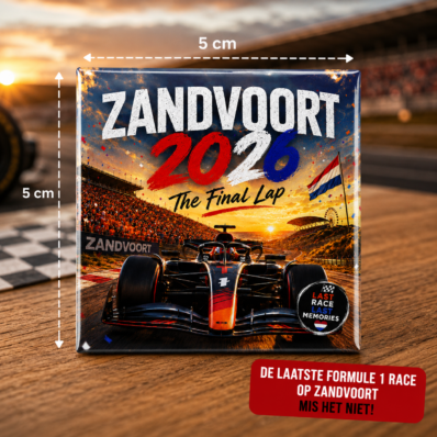 Zandvoort 2026 The Final Lap fotomagneet 5x5 cm